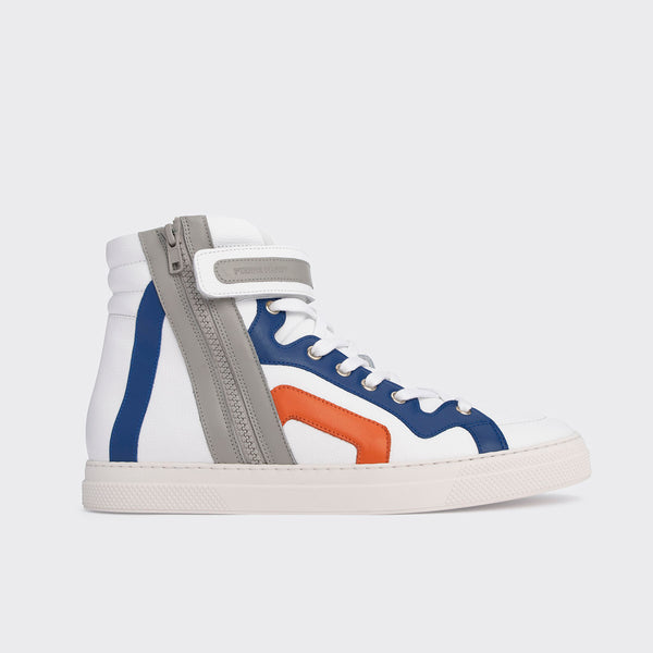 112 high-top sneakers for men in white leather — PIERRE HARDY