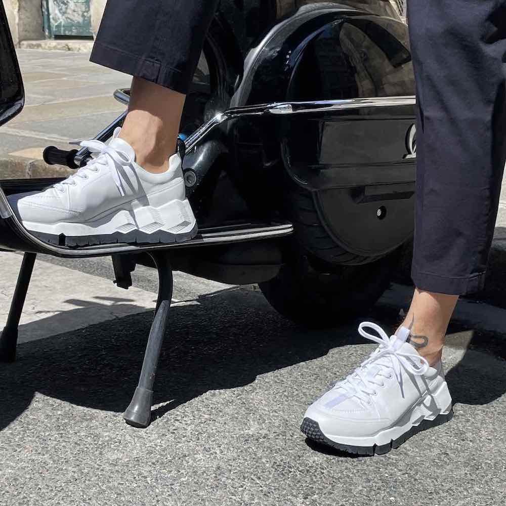 STREET LIFE sneakers for men in white calf leather — PIERRE HARDY